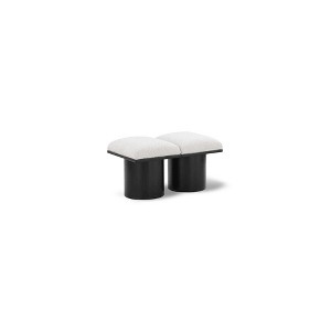 Meridian Furniture,Pavilion Boucle Fabric Bench - 1 of 4