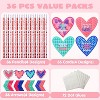 Joyfy 36 Packs Valentine's Day Cupid's Arrow Pencils With Cards Classroom Exchange Gifts for Kids' Valentine's Party - 2 of 4