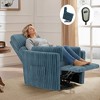 37'' Power Lift Recliner Chair, Round Plush Faux Fur Footrest,Sturdy for Living Room&Bedroom - 2 of 4