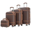 Maggift 4 PCS Bag and Luggage Sets, with 4 Spinner Wheels Lightweight Suitcase, Suitable for business trips and travel, Brown, 20.1"*12.4"*30.3" - 2 of 4