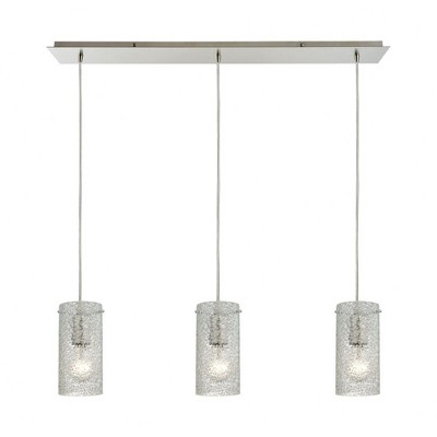 Elk Home Ice Fragments 3 - Light Island Pendant Light in  Satin Nickel