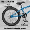 Itopfox Freestyle BMX Bike for Kids Ages 5-13, Beginner Level Rider with Durable Hi-Ten Steel Frame, Easy to Ride & Assemble, Multiple Colors - 3 of 4
