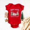 The Juniper Shop Coquette St. Nick's Tree Farm Baby Bodysuit - 12 Month - Red - 2 of 3