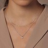 Bearfruit Jewelry Sterling Silver 18k Gold Plated Elayna Two Pre-Layered Opal Set Necklace - 4 of 4
