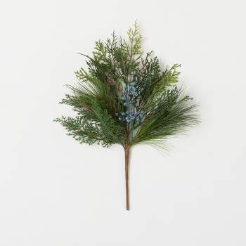 Artificial Mixed Pine & Juniper Stem Green 26h : Target