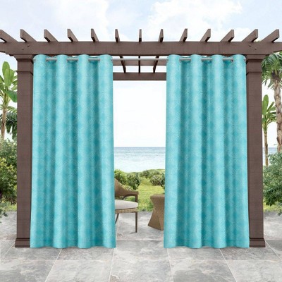 Set Of 2 Indoor/outdoor Island Curtain Panels - Tommy Bahama : Target