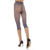 Memoi Moonlight Blue Linear Footless Net Tights - image 3 of 3