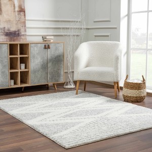 Hauteloom Trunding Plush Area Rug in Gray - 1 of 4