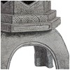 John Timberland Pagoda Statue Sculpture Garden Decor Indoor Outdoor Front Porch Patio Yard Outside Home Balcony Old Faux Stone Finish 16 1/2" Tall - 3 of 4