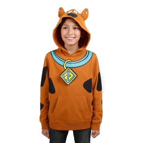 Scooby Doo Youth Boys Cartoon Character Cosplay Hoodie W/ 3d Ears : Target