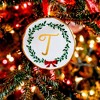 Pavilion Gift Company - T - 4" Monogram Ornament  - Tree Ornaments - 2 of 4
