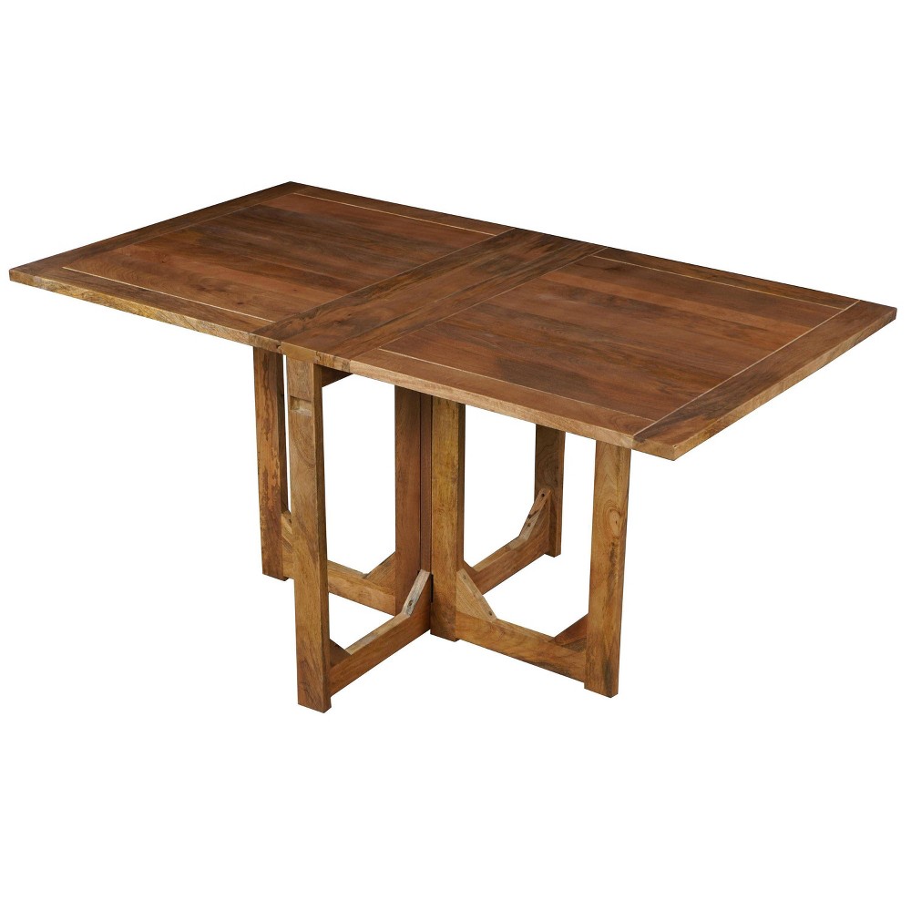 Photos - Garden & Outdoor Decoration The Urban Port 62" Rectangular Dining Table Handcrafted Natural Mango Wood