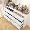 Famapy Large White 6 Drawer Chest of Drawers Double Handle Design Dresser for Bedroom - 3 of 4
