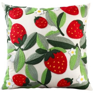 LISM Cotton Canvas Boho Embroidered Pillowcases - 1 of 4