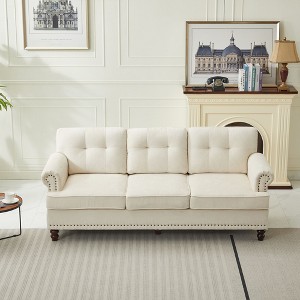 Hyleory 67.32" Upholstered Chenille Loveseat for Living Room Bedroom - 1 of 4