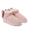 Fireside by Dearfoams Women's Riverland Genuine Shearling Bootie with Bow - 4 of 4
