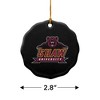 Shaw University Primary Logo Porcelain Scalloped Holiday Christmas Tree Ornament  2.8" (7.1 cm) - 3 of 4