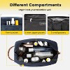Hanging Toiletry Bag for Men, Navy Blue Water Resistant Canvas Dopp Kit with Large Capacity - 4 of 4