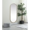 Elegant Lighting Metal Frame Oval Mirror 24x60 Inch in Brass - 3 of 4