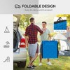 Maggift Patio Chaise Lounges Set of 2, Portable Foldable Lounge Chair, Adjustable Angle Multifunctional Patio Lounge Chair, Blue, 51.2"*25.6"*14.2" - 2 of 4