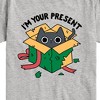 Boys' - Instant Message - Cat Christmas Present Short Sleeve Graphic T-Shirt - image 2 of 4