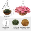 Artificial Outdoor Bougainvillea Flowers with Brown Basket Set of 2 - 2 of 4