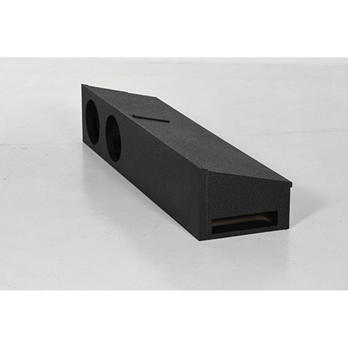 Qpower Qbfordff098 8 Inch Dual Port Subwoofer Enclosure Box With Underseat Down Fire For Ford F150 Super Crew And Ford F250 And 350 Super Duty Target