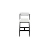 Meridian Furniture,Stryker Cream Boucle Fabric and Vegan Leather Stool, Set of 2 - 3 of 4