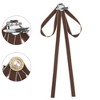 INSPIRE CHIC Women's Wedding Party Satin Brooch Pin Bow Tie with Pearl - 3 of 4