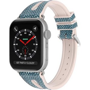 Worryfree Gadgets Silicone Shiny Slim Band for Apple Watch 38/40/41mm, 42/44/45mm iWatch Series 8 7 6 5 4 3 2 1 & SE- Assorted Colors - 1 of 3