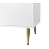 PAGED High Glossy Surface Dresser with Drawers, Chest of Drawers with Golden Handle and Golden Steel Legs, Storage Cabinet for Bedroom - 4 of 4