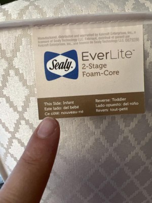 Sealy EverLite 2-Stage Lightweight Foam Crib and Toddler Mattress