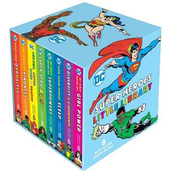DC Super Heroes Little Library - by  Julie Merberg (Board Book)