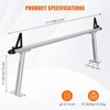 71" Aluminum Truck Ladder Rack - Heavy Duty 800LB Capacity, Universal Pickup Truck Bed Rack with 8 C-Clamps, for Kayak, Surfboard - 3 of 4