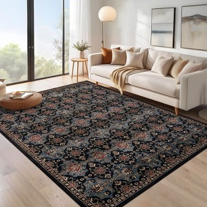 Coucheta Area Rugs for Living Room, Washable Area Rug, Rugs for Bedroom, Kitchen, Vintage Boho Carpet, Soft Non-Slip, Area Rug for Office Dining Room - 1 of 4