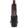 Journee Signature Womens Genuine Leather Rowann Square Toe Stacked Chelsea Booties - 3 of 4