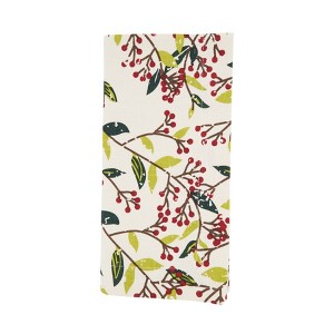 Saro Lifestyle Red Berry Delight Napkin (Set of 4), 20"x20", Multicolored - 1 of 4