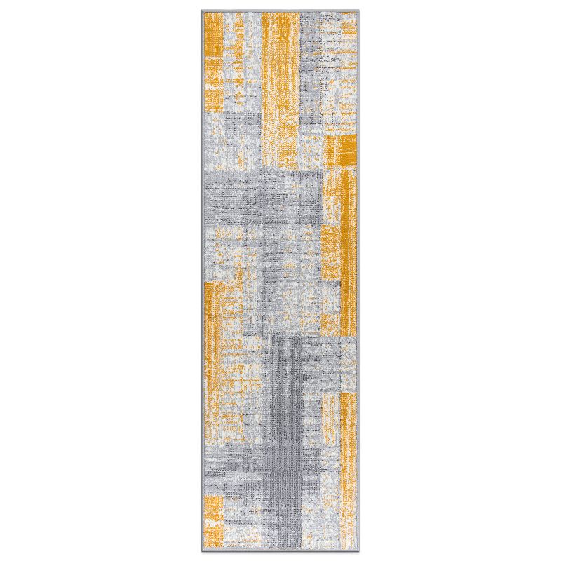 World Rug Gallery Contemporary Distressed Design Area Rug, 1 of 12