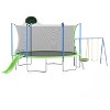 Okak 12/14FT Trampoline with Slide and Swings, Rebounder with Basketball Hoop and Ladder, Outdoor Trampolines for Garden, Yard - 4 of 4
