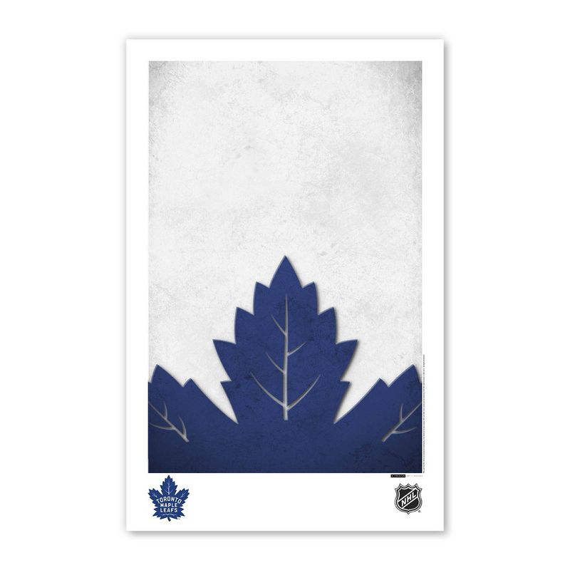 NHL Toronto Maple Leafs Logo Art Poster Print, 1 of 5