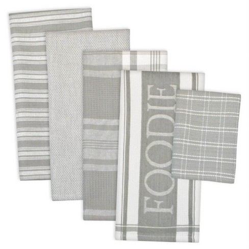 KitchenAid Albany Kitchen Towel Set, Set of 4 - Grey