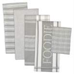 5pc Cotton Foodie Dishtowel and Dishcloth Set - Design Imports