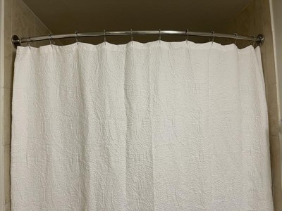 Matelasse Medallion Shower Curtain White - Threshold™ : Target