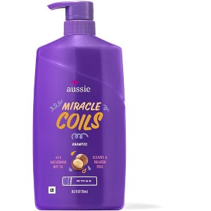 Aussie Miracle Coils Shampoo with Macadamia Nut Oil for Coily Hair, Sulfate and Paraben-Free, 26.2 fl oz - 1 of 1