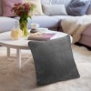 PAVILIA Set of 2 Throw Pillow Covers, Decorative Velvet Square Cushion Cases for Bed Sofa Couch Bedroom Living Room - 2 of 4