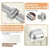 Luupatchy PC+ABS Aluminum Frame Zipperless Checked Luggage Hard Shell Suitcase with TSA Lock Double Spinner Wheels - 3 of 4