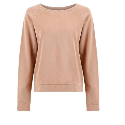 Melody Everyday Organic Cotton Pullover Sweatshirt - Camel - LEZAT