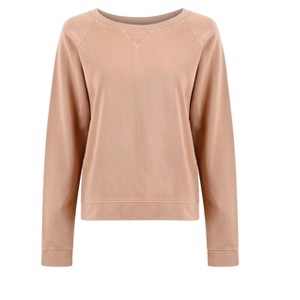 Melody Everyday Organic Cotton Pullover Sweatshirt - Camel - LEZAT - 1 of 4