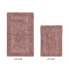 Lux Premium 100% Cotton Tufted Solid Reversible 2 PC Bath Rug Set – Ultra-Soft, Water-Absorbent, Durable, Machine Washable Bathroom Rug - 2 of 4