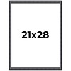 PosterPalooza | Linear Black Picture Frame - UV Acrylic, Foam Board Backing, Hanging Hardware - 2 of 4
